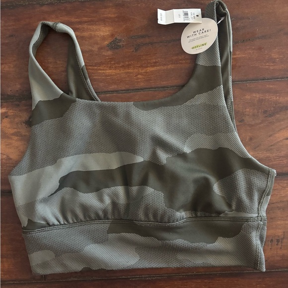 Offline by Aerie Other - NWT Aerie Olive Camo Sports Bra